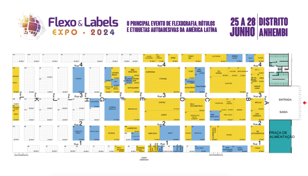 Mapa do Evento Flexo e Labels 2024