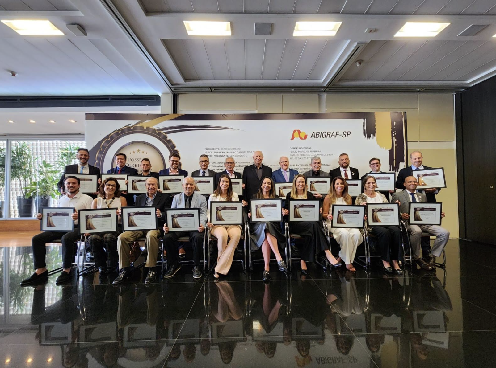 Flexo & Labels e Flexo & Pack participam de posse de nova Diretoria da Abigraf São Paulo