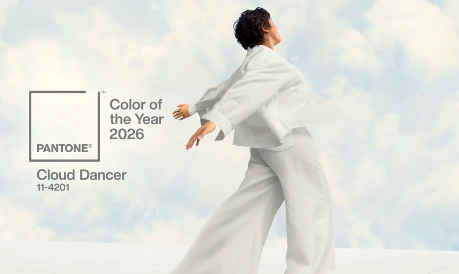 Pantone anuncia Cloud Dancer, a Cor do Ano 2026