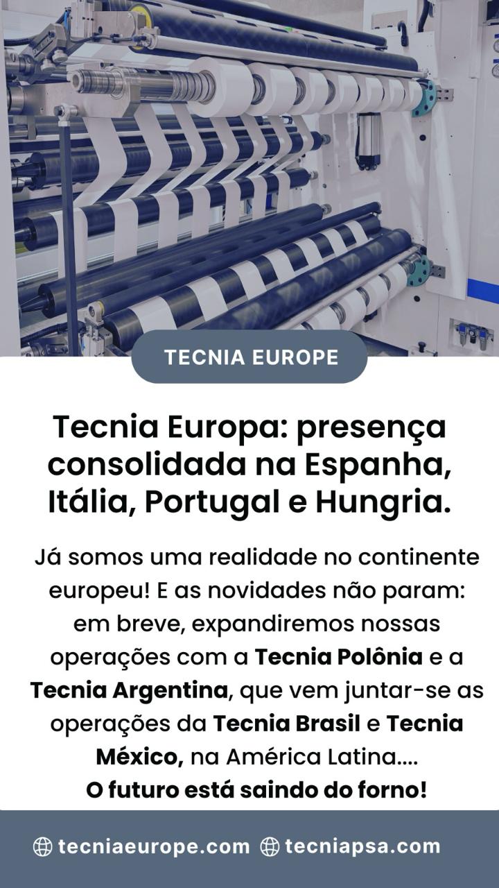 Tecnia Europa: presença consolidada na Espanha, Itália, Portugal e Hungria.